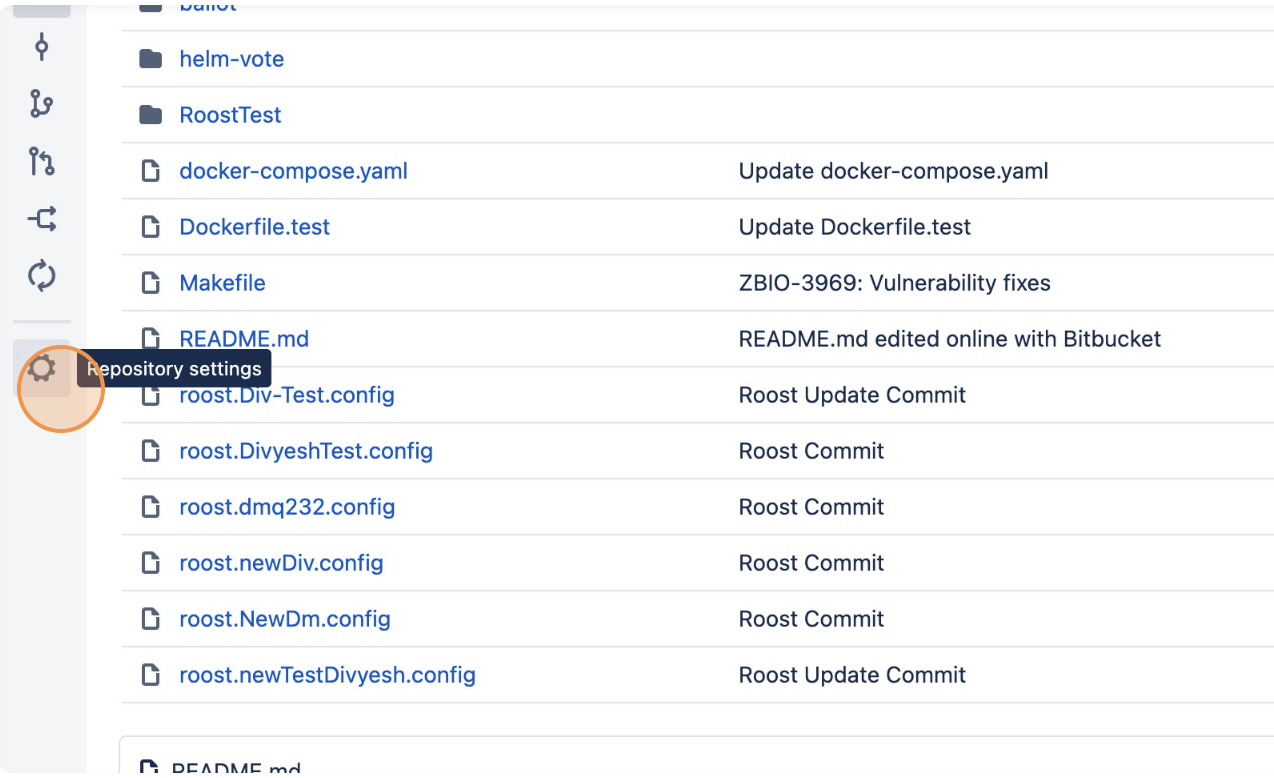 Bitbucket Server repo settings